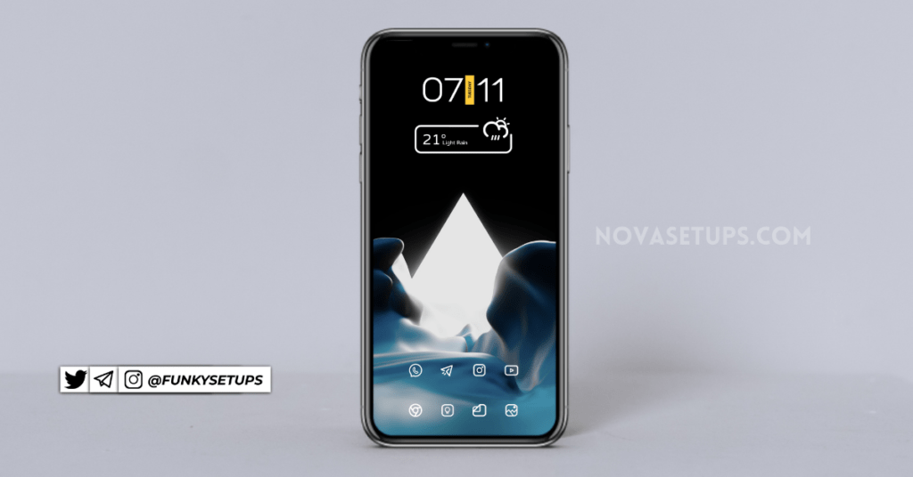 Best Minimalistic Nova Launcher Homescreen Setups Themes | Nova Setups -1