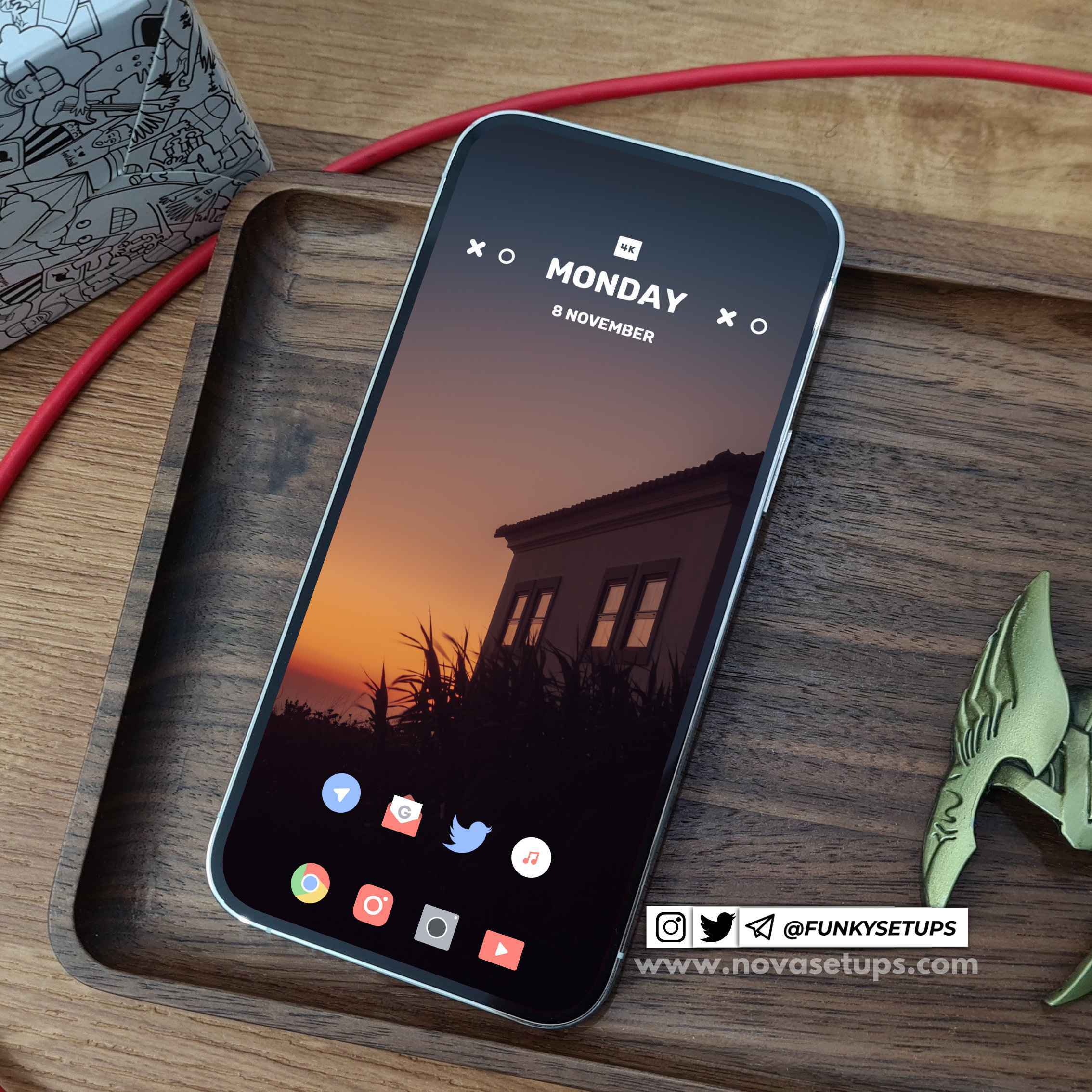 Sunset Homescreen Setups Best Nova Setups 4